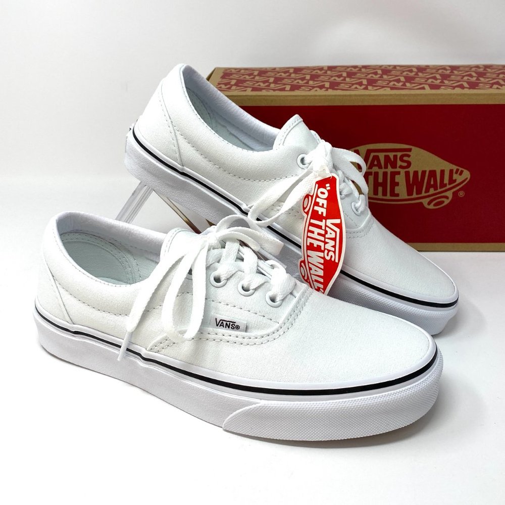 🍃March Sale🍃 VANS Era True White Canvas Men's Sneakers Size 12 VN000EWZW00 - Picture 8 of 9